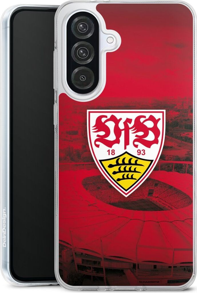 DeinDesign Handyhülle für Samsung Galaxy A56 5G Silikon Hülle Case Smartphone Schutzhülle Offizielles Lizenzprodukt Stadion VfB Stuttgart