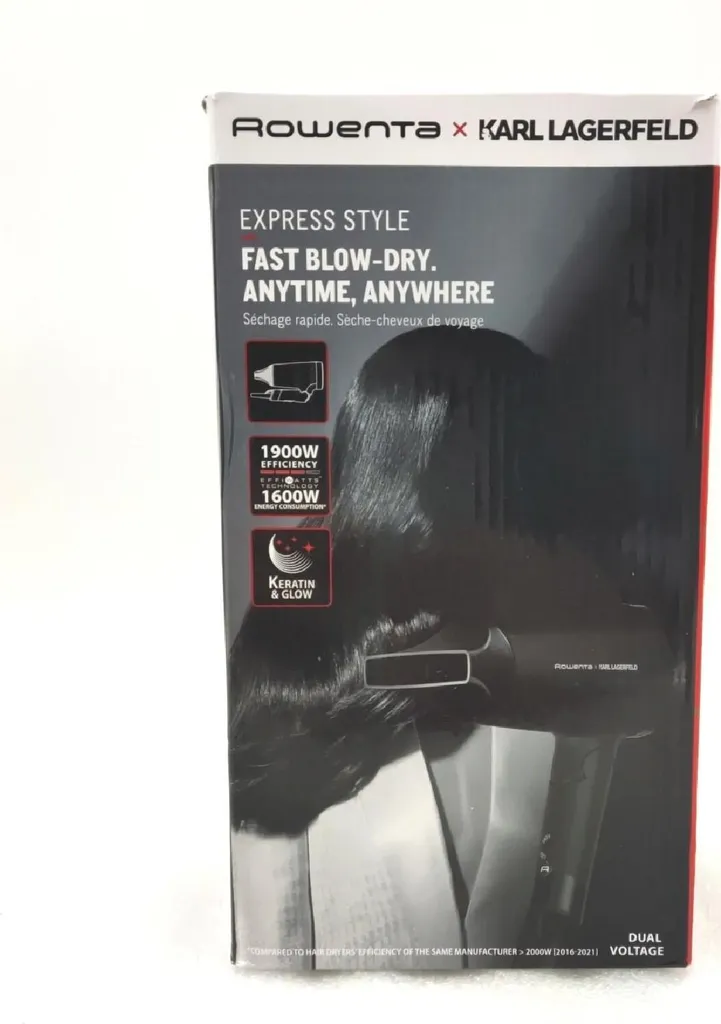 Sèche-cheveux Rowenta Karl Lagerfeld idéal pour brushing et voyage