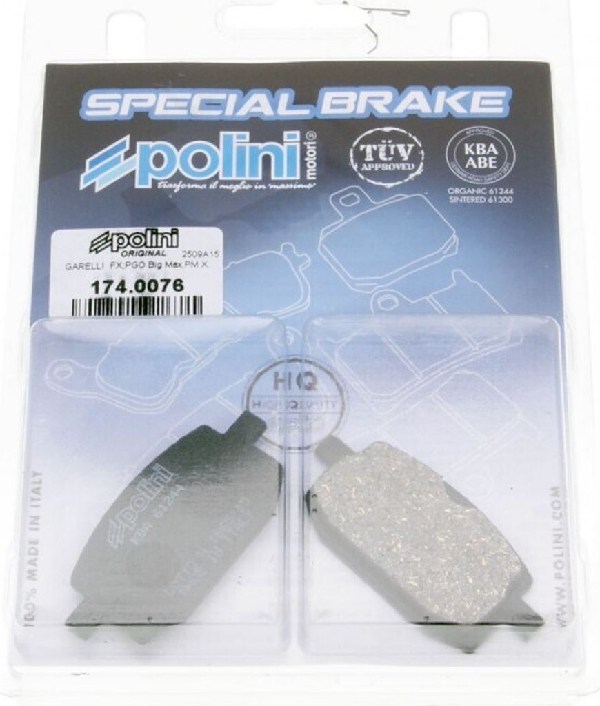 Polini Bremsbeläge organisch kompatibel mit Baotian, Rex, Qingqi