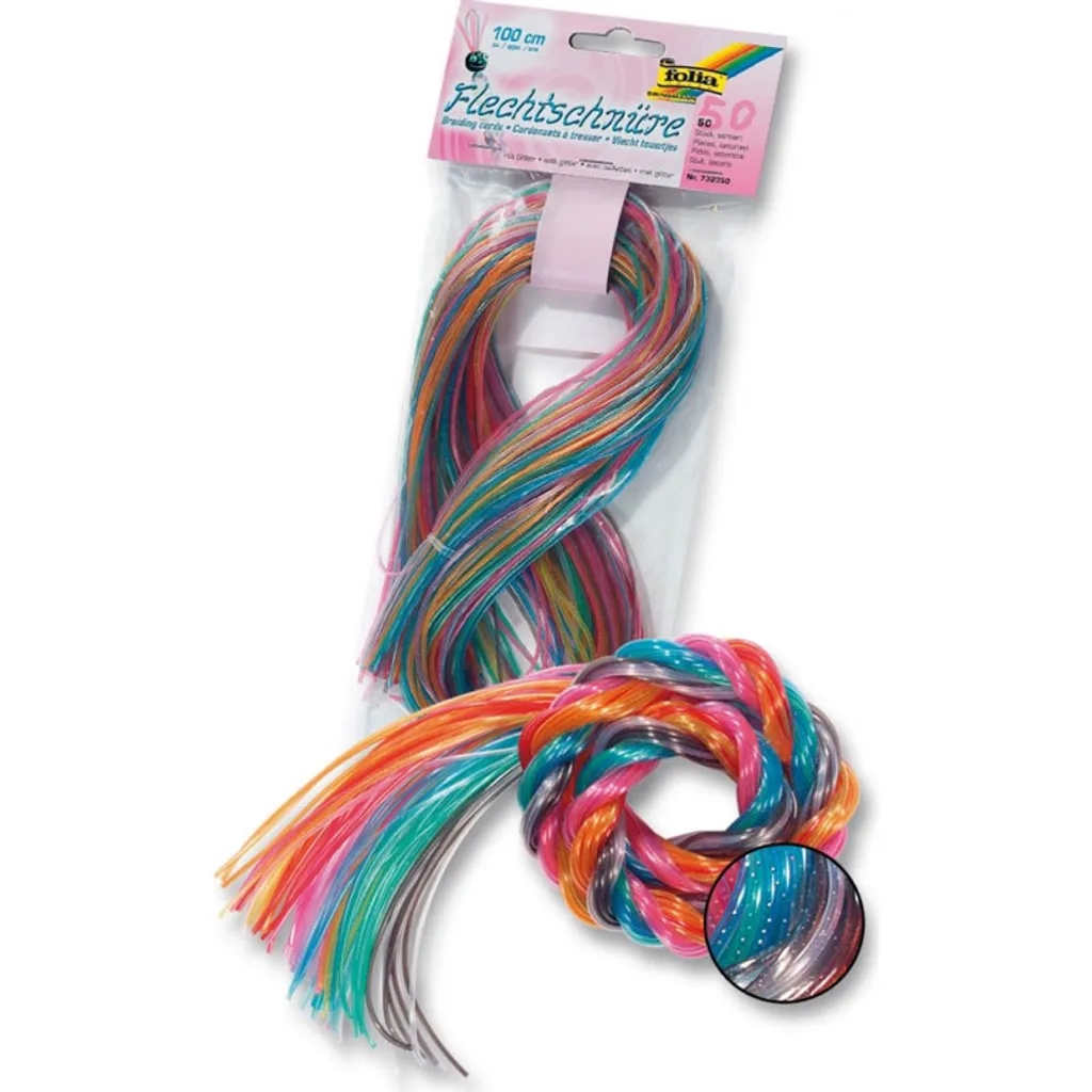 Set 50 Cordoncini Glitter Folia 100cm - Decorazioni Scintillanti