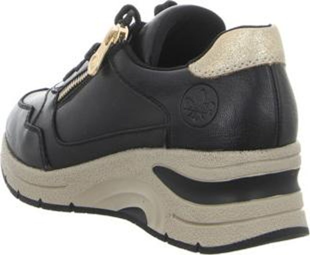 Rieker Plateau Schnürschuhe Damen 31383632343933 Schwarz 42 EU