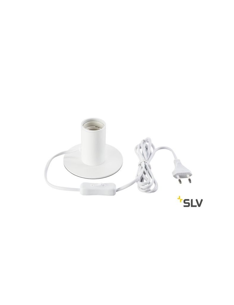 SLV 1001677 FITU TL Tischleuchte weiss E27 max. 10W Produktbild 