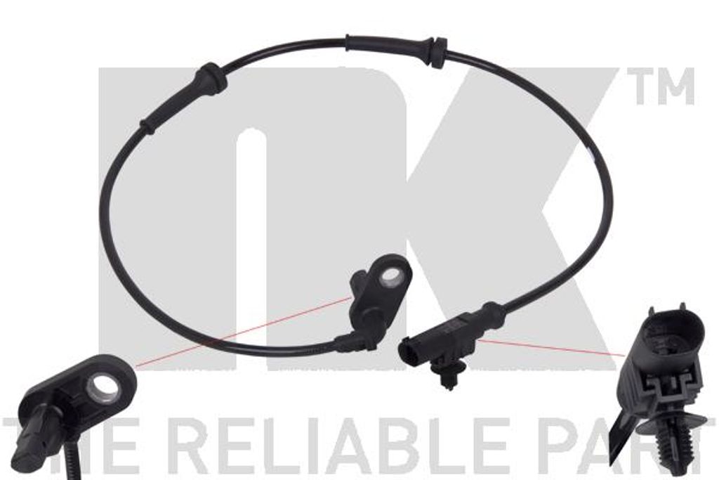 Sensor Raddrehzahl Hinterachse für NISSAN MICRA III (K12), MICRA C+C (K12), NOTE (E11) 655 mm