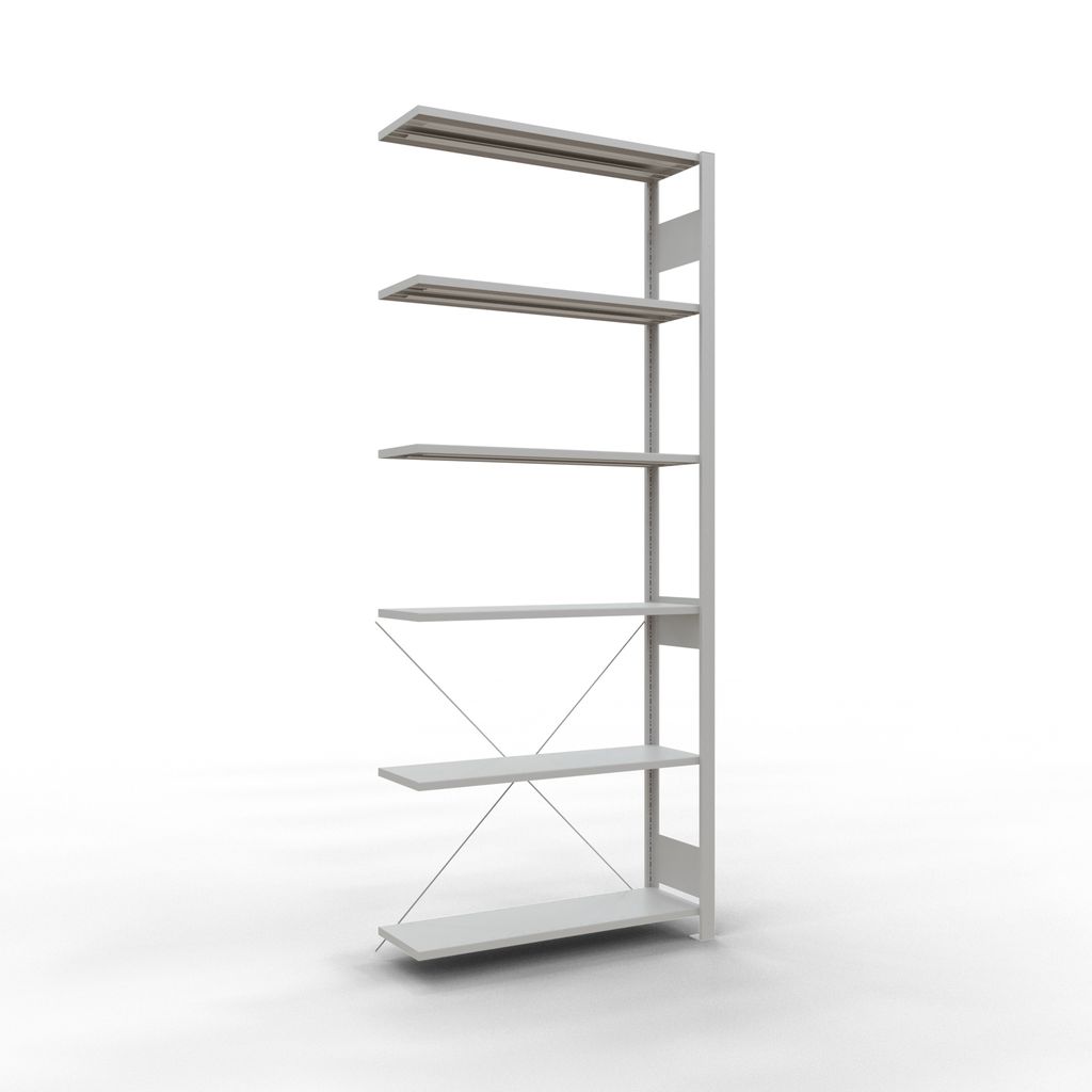 Stecksystem Anbauregal - 2500x1000x 300 mm, Typ 85 kg
