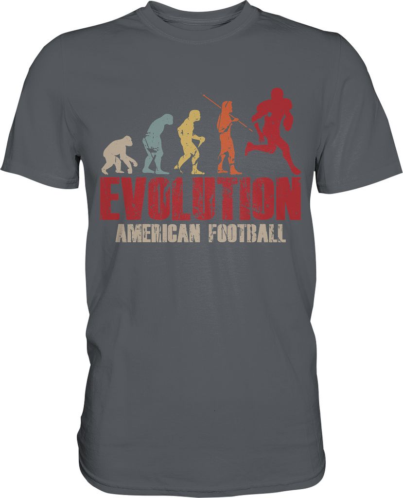 American Football Evolution T-Shirt – Dark Grey / S Produktbild 