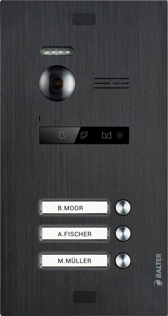 Balter Evo HD Türstation 3 Familienhaus Schwarz
