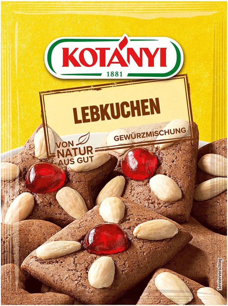 Kotanyi Lebkuchen Gewürzmischung für Lebkuchen Backhilfe 31g