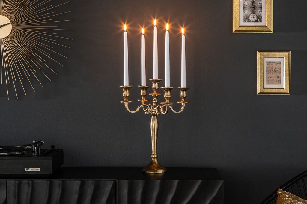 riess-ambiente Kerzenständer MODERN BAROCK 40cm gold Produktbild 2