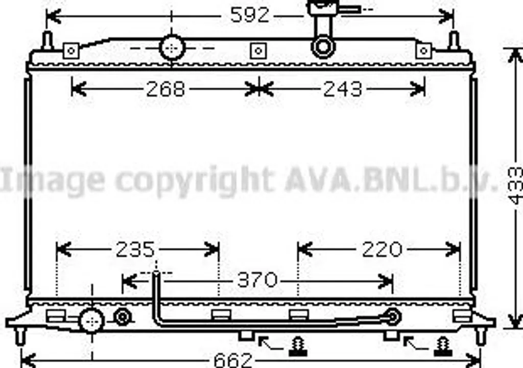 Réparer Fuite Radiateur Moteur Accent - Pièce AVA HYA2177 253101E150