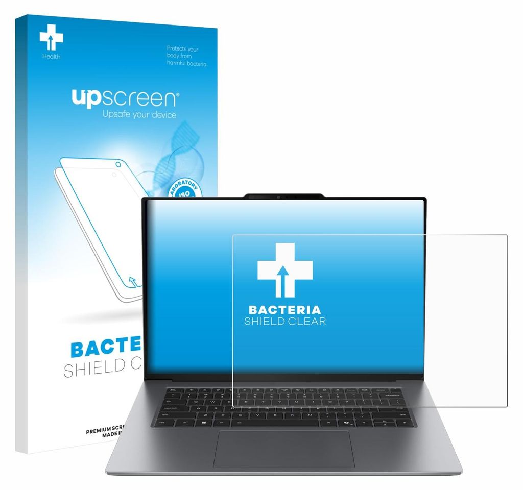 upscreen Schutzfolie für Lenovo ThinkPad X9-15p Gen 1 Aura Editio Displayschutz Displayschutzfolie Folie Klar antibakteriell