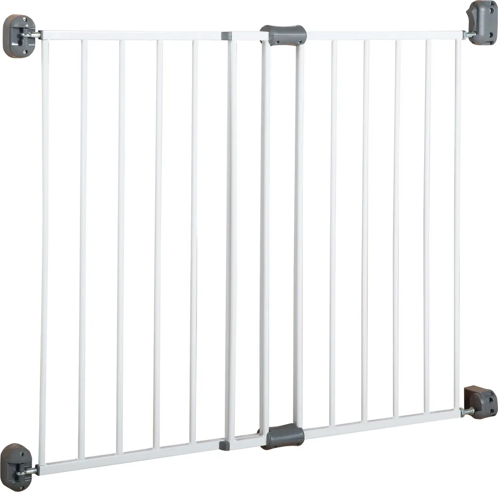 Barrière de protection enfant en métal blanc roba pour escalier et porte
