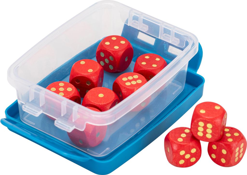 Betzold Augenwürfel Sets, Farbe: rot, Box zur Aufbewahrung: Ja, Größe: 18 mm, Setgröße: 10 Stück