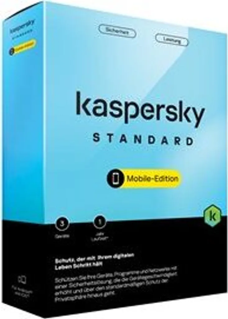 Kaspersky Mobile Security Standard KL1048G5CFS Logiciel PKC 1 Appareil