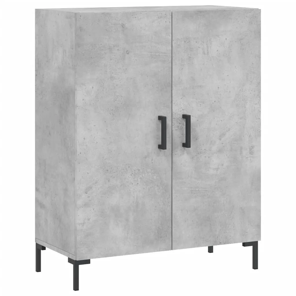 The Living Store credenza cemento grigio 69,5x34x90 cm materiale legno - 2