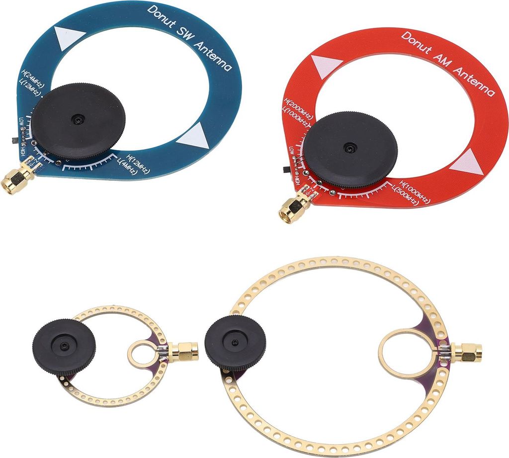 Keenso 4pcs Mini -Ring -Transceiver UHF VHF AM SW Loop Antenne fr Kurzwellen Radio Rundfunk Signalempfang auf FM SW Radios fr Hometavel PCB Materia...