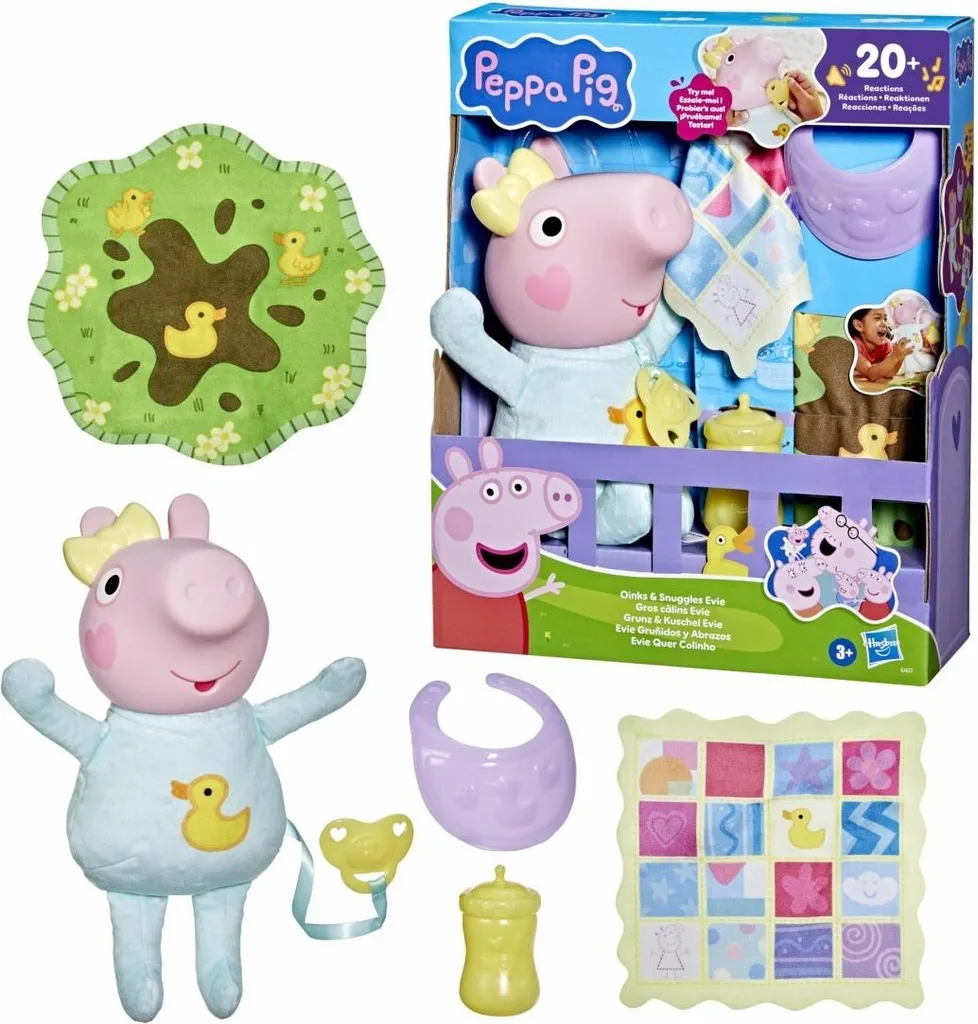 Peluche interactive Evie Hasbro PEP avec sons réalistes de grognements