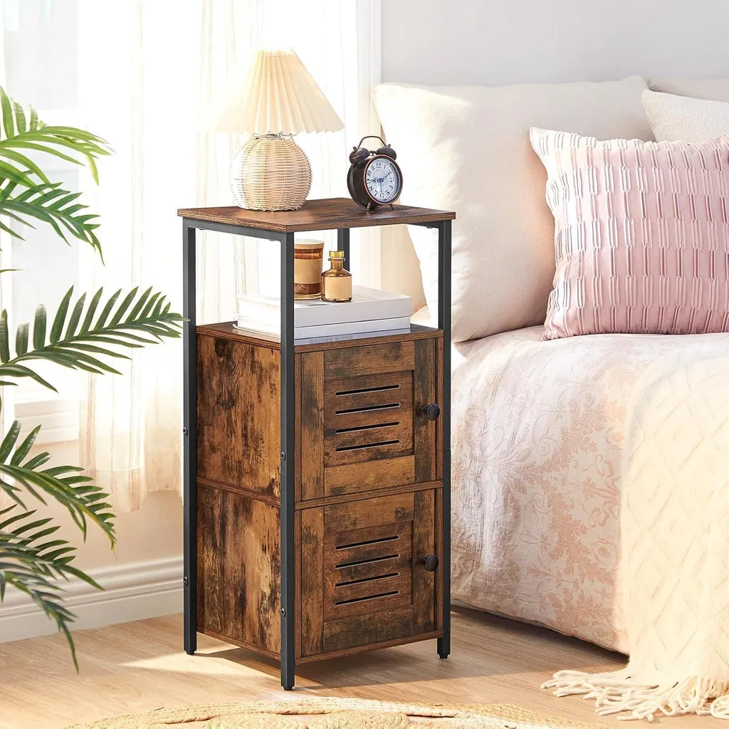 Armoire d'appoint à lamelles avec pieds réglables VASAGLE - Modèle LSC