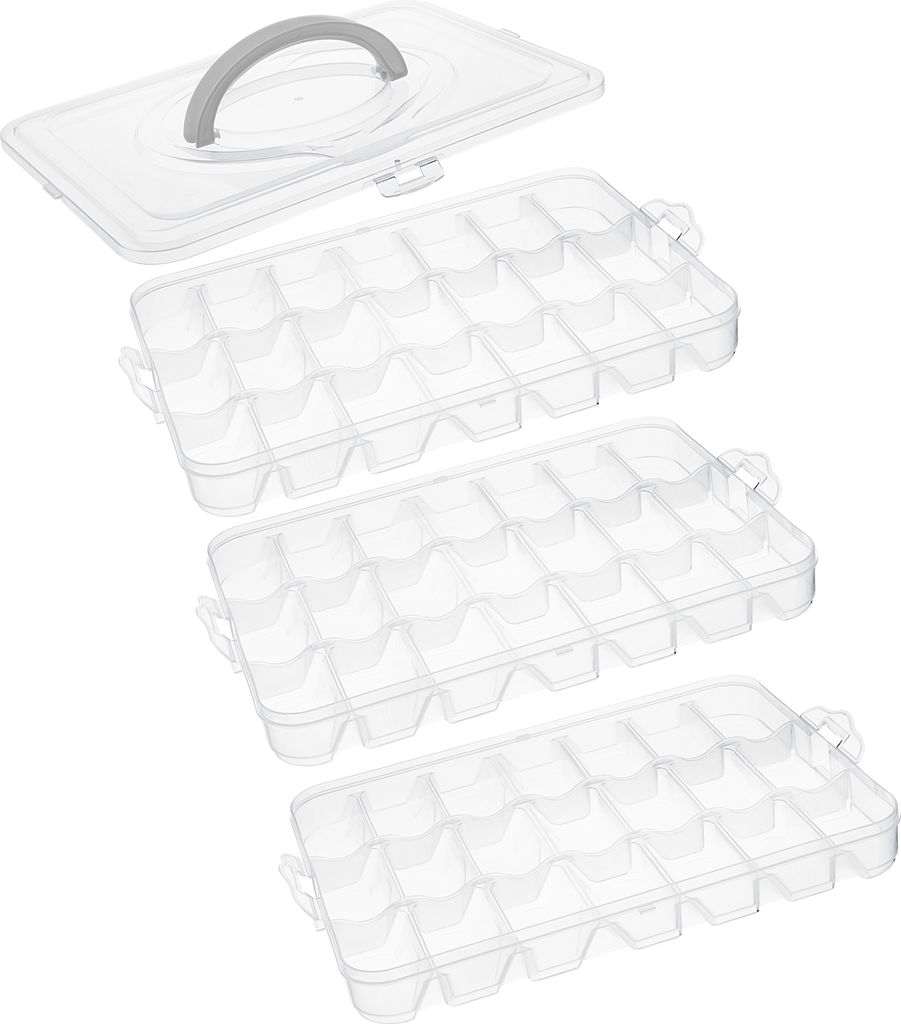 VBS Stapel-Sortierbox mit 3 x 21 Fächern