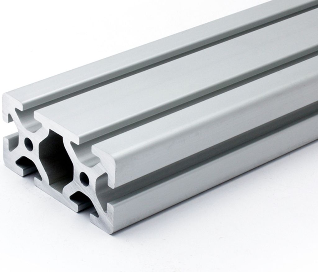 Länge 740mm - Aluminiumprofil 40x80S I-Typ Nut 8 (schwer), silber eloxier. Aluminium Profil 40x80 Alu Profile 40 x 80 Montage- Systemprofil