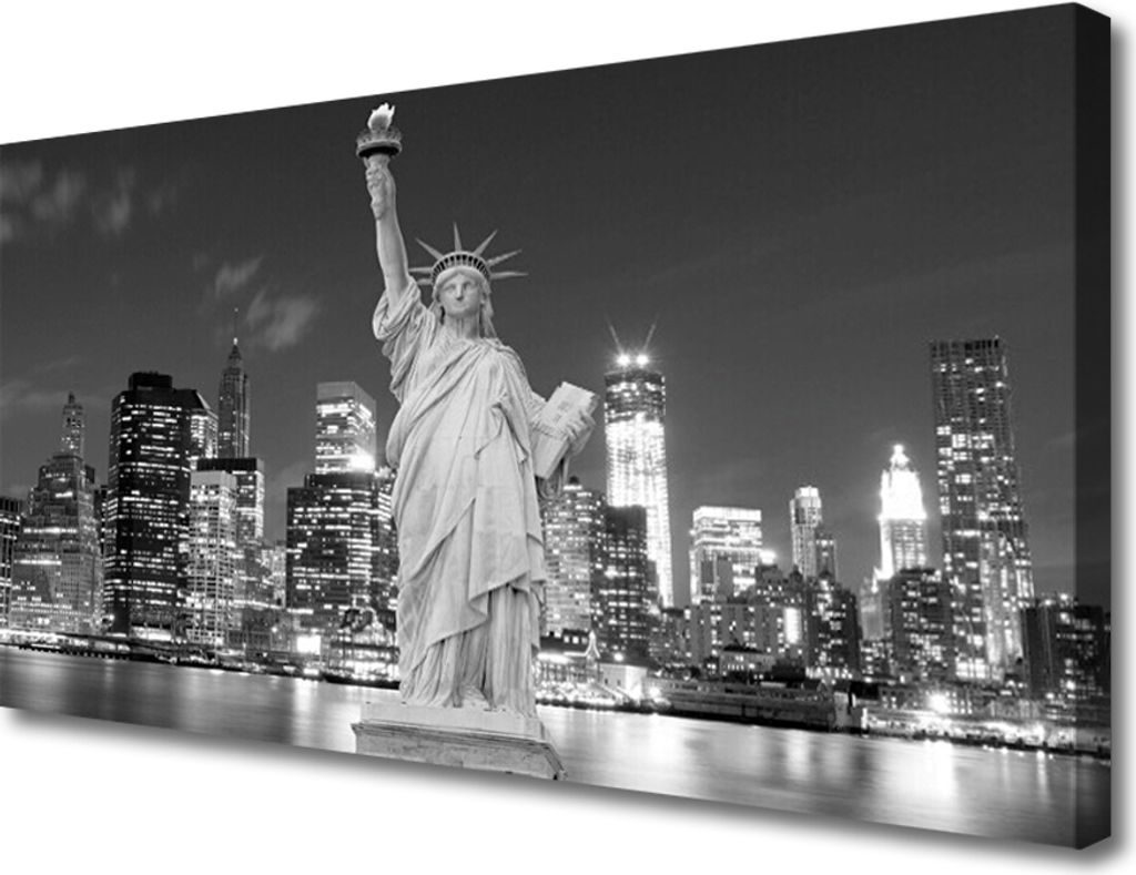Tulup Leinwand-Bilder 100x50 Wandbild Canvas Kunstdruck Freiheitsstatue New York