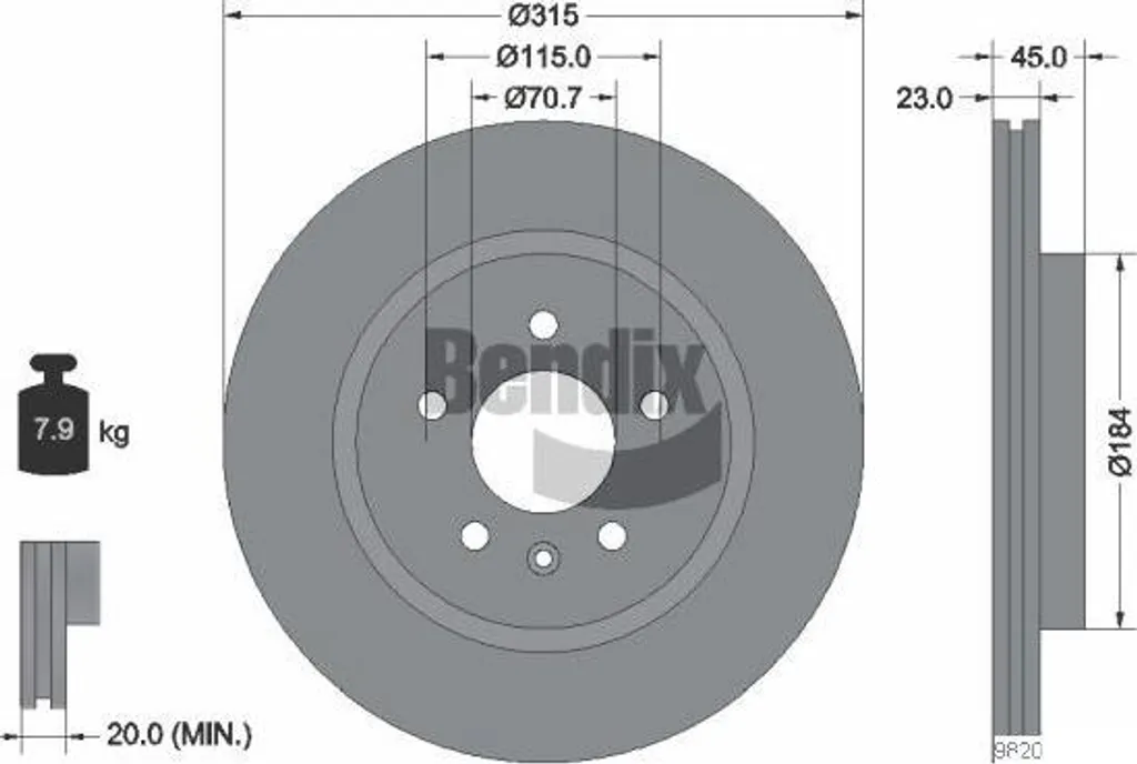 Supprimez les Vibrations au Freinage avec le Disque Bendix BDS1463 Zafira