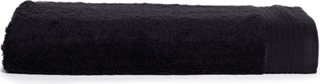 Drap de Plage de Luxe en Coton Noir Format XXL 100x180 cm Qualité Pro