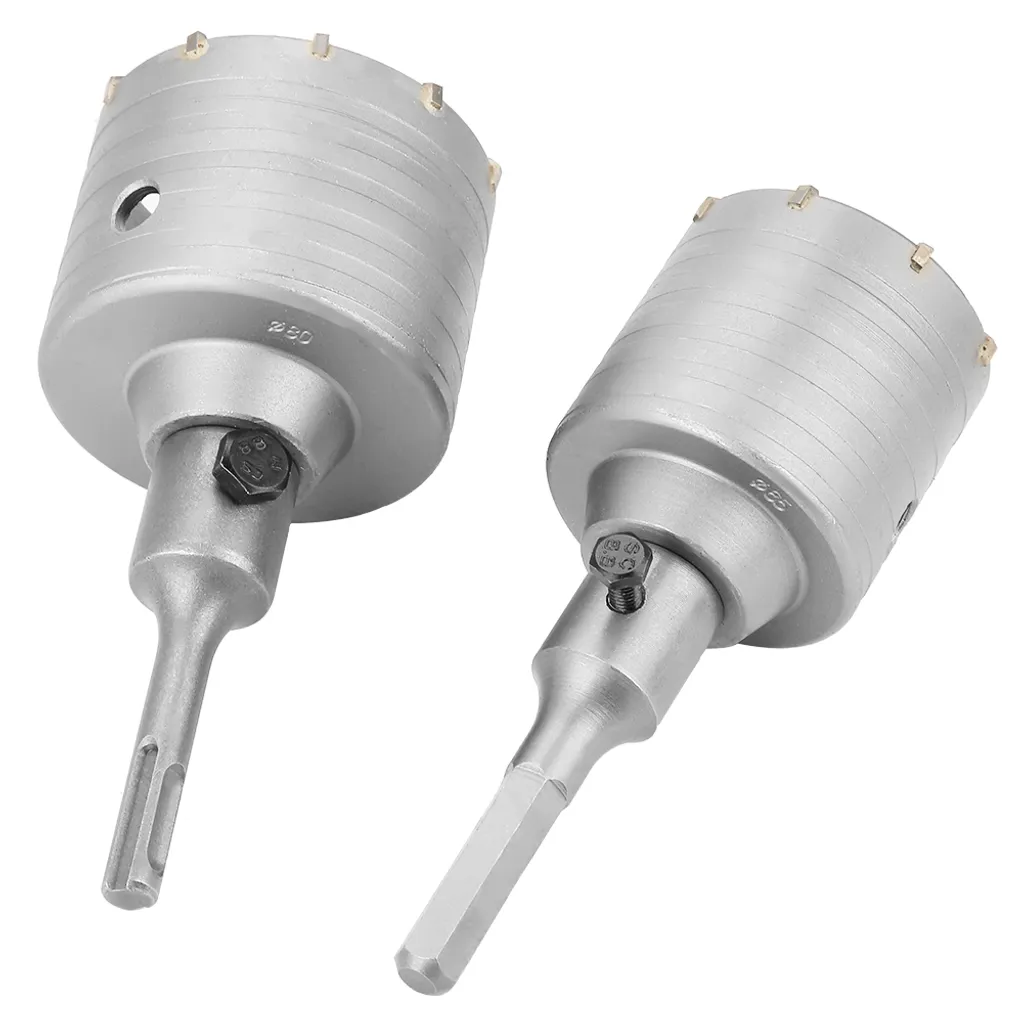 Trépan Béton 80mm avec Adaptateur SDS Plus pour Perforation de Mur