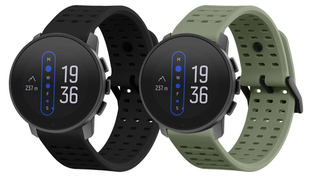 kwmobile 2x Uhrenarmband für Suunto 9 Peak Pro/ 9 peak / 5 peak / Vertical Armband - Fitnesstracker Band Set aus TPU Silikon - Ersatzarmband