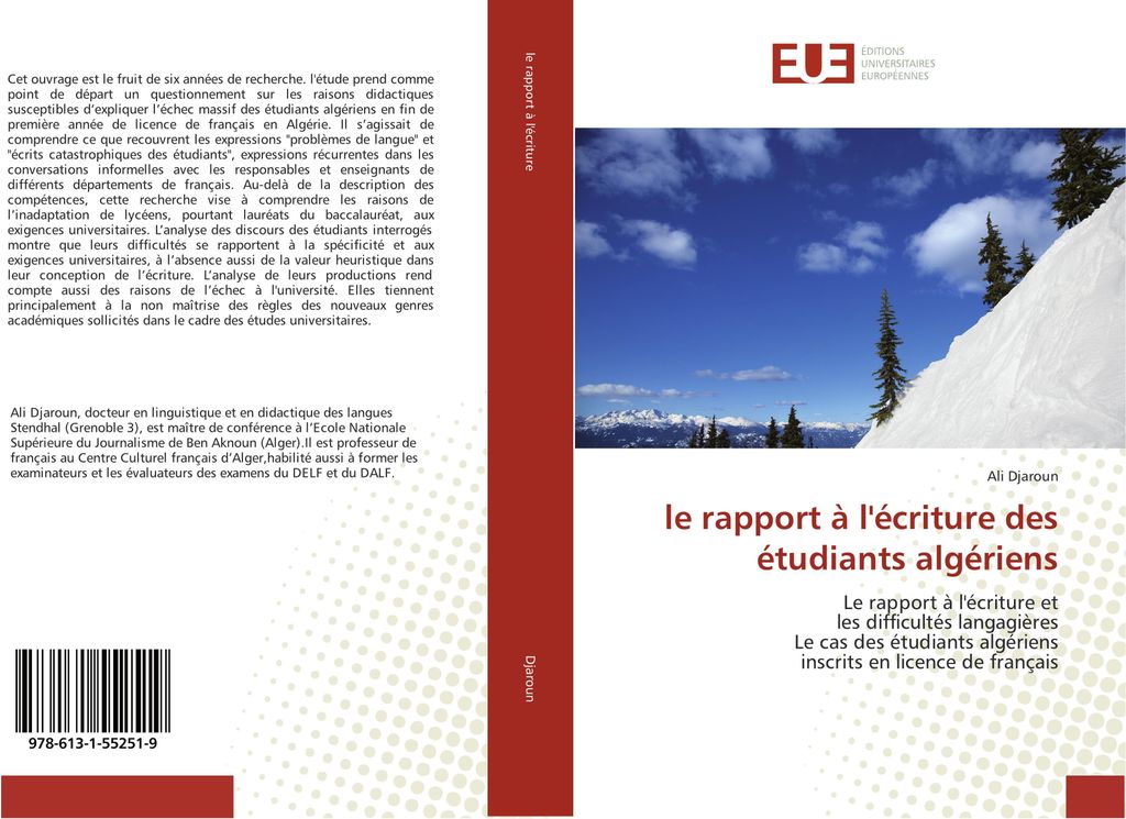 le rapport à l'écriture des étudiants algériens