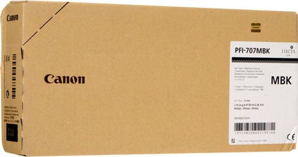 9820B001 CANON PFI707MBK IPF Tinte Obrázek produktu 