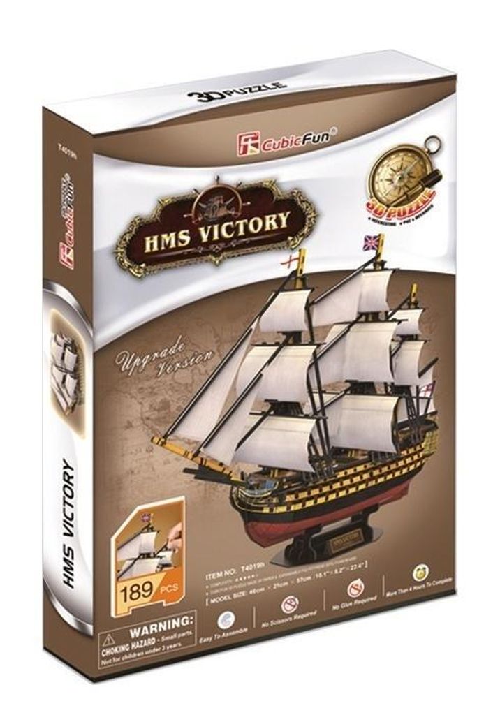 CubicFun HMS Victory 3D puzzle 189 pc(s) Image du produit 