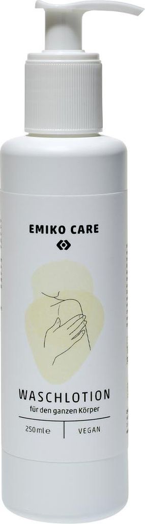 EMIKOCare WaschLotion 250 ml Mild reinigende Seife für den ganzen Körper mit frischem Duft der Zitronenmyrthe