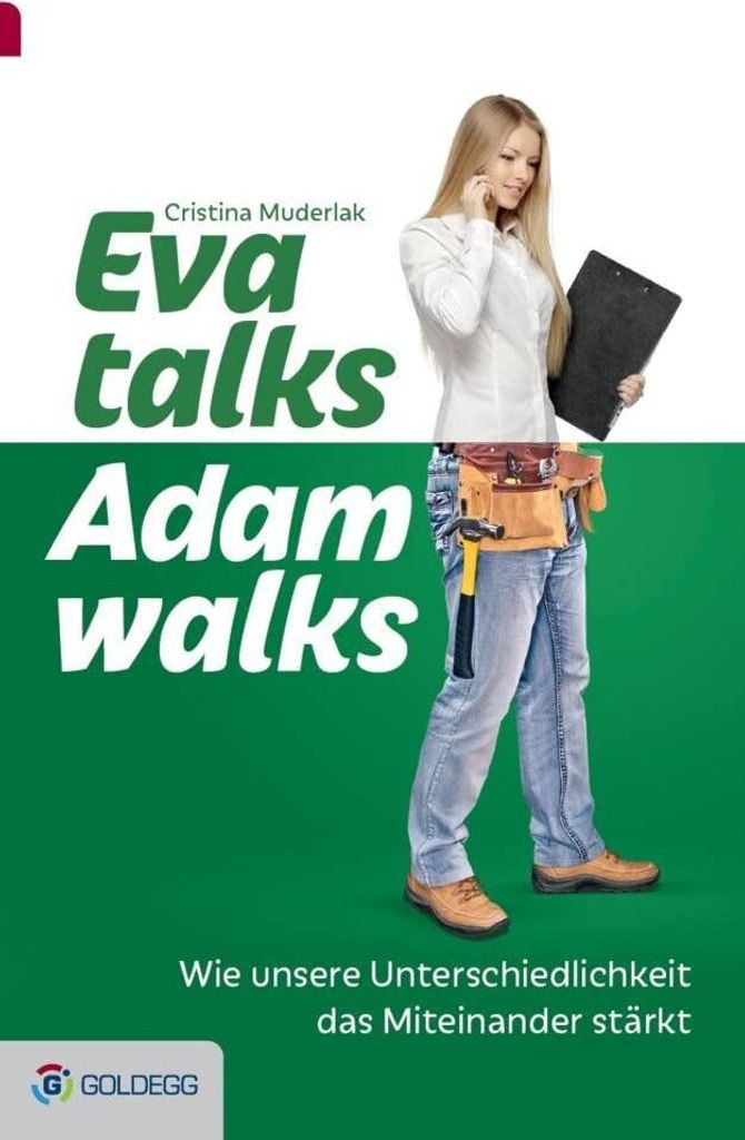 Eva talks, Adam walks