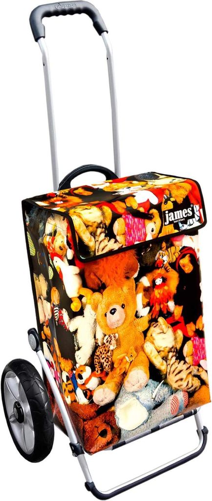 James Einkaufstrolley - TEDDY - stabiler Einkaufswagen mit individuellem Design - einfarbig: orange in Ausführung: Royal-Leichtraeder