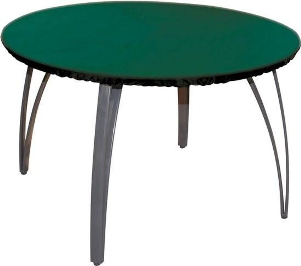 Round table cover with elastic edge, 100% waterproof, UV resistant, durable fabric, D90-120 cm, green