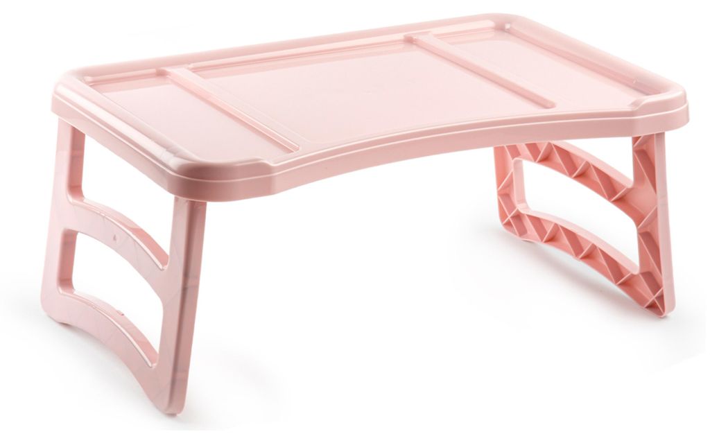 Plasticforte Tablett - Fruhstuck im Bett Tisch - rosa - Produktbild 