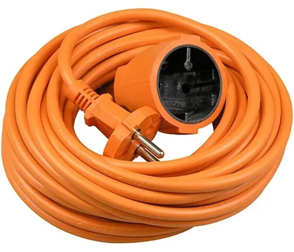 Rallonge électrique Besli 10m - H05VV-F 2x1,5mm² - Orange - VBExtend