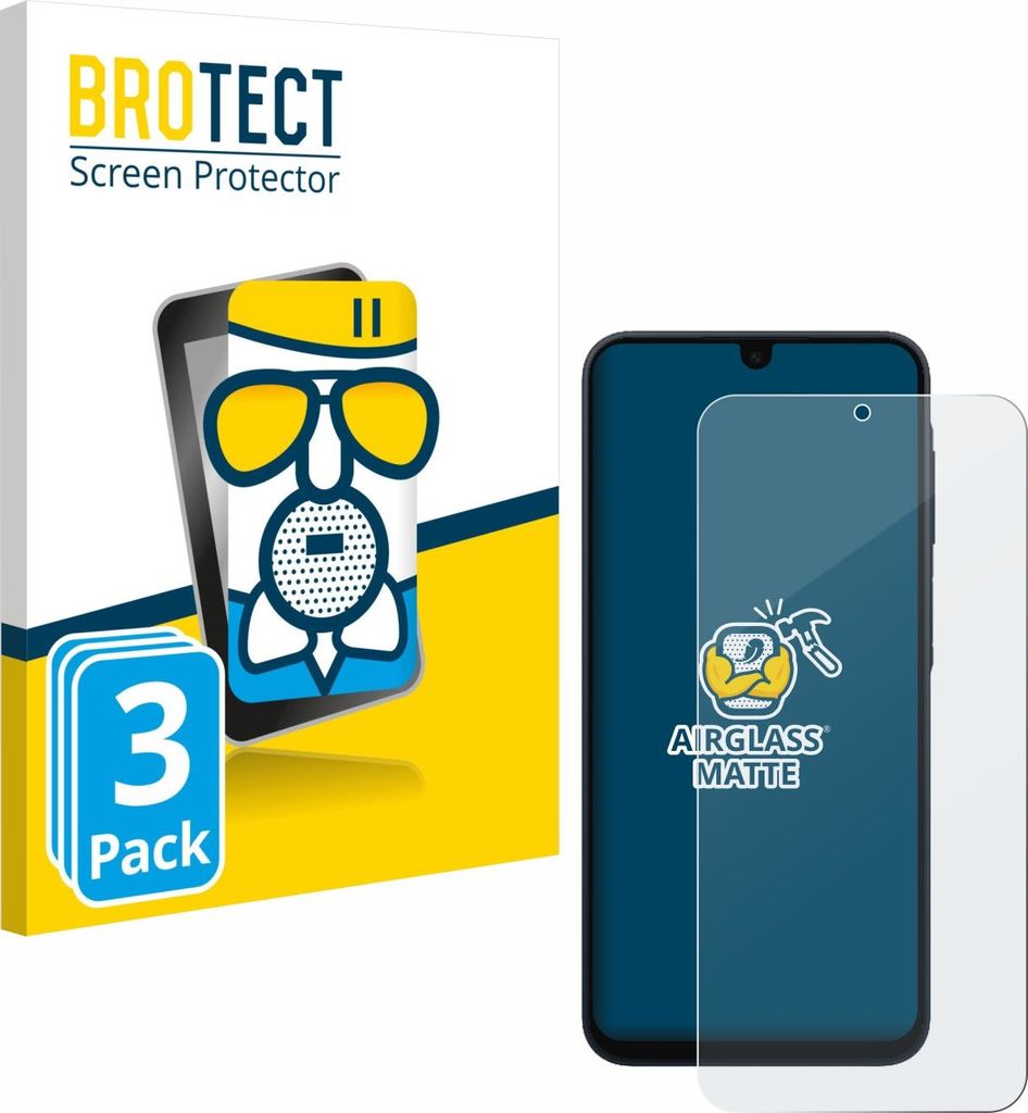 3x BROTECT Entspiegelungs Schutzglas für Samsung Galaxy A17 5G Schutzfolie Panzer Folie Glas Display Schutz matt