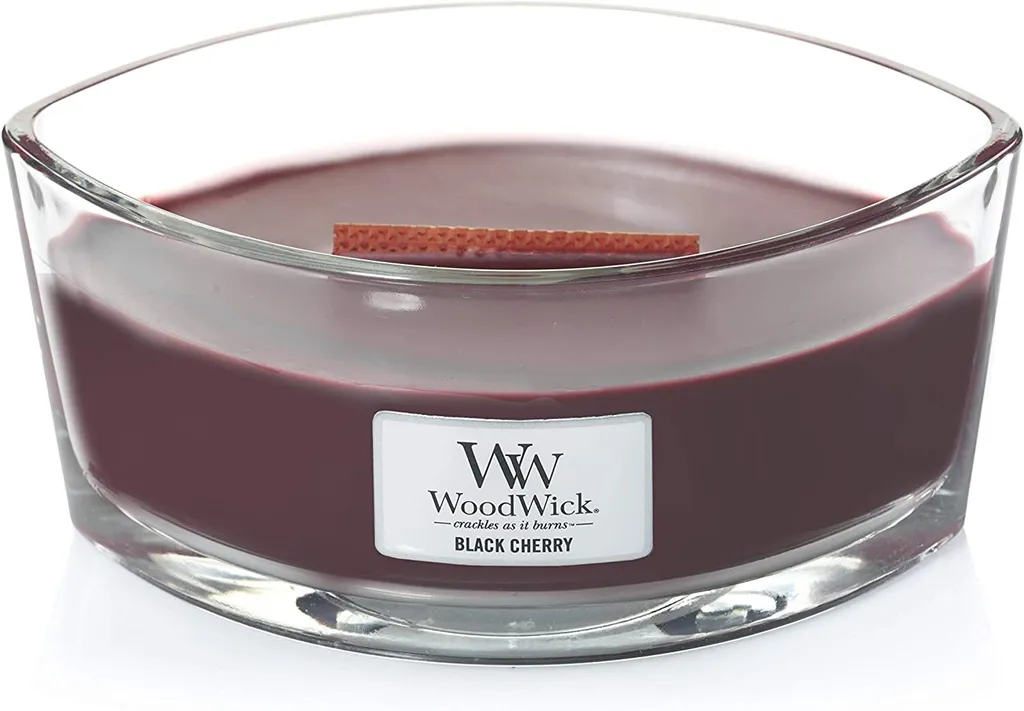 WoodWick Black Cherry 453.6g Ellipse - Analisi Tecnica Candela