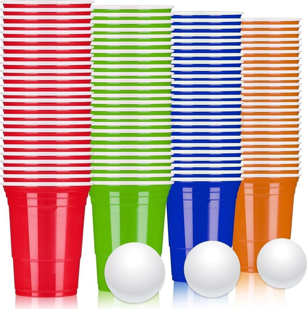 100x Zestaw plastikowych kubków LATERN 480ml Beer Pong Zdjęcie produktu 