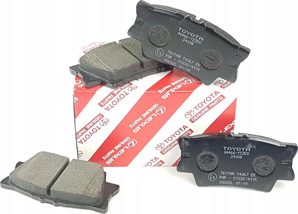 Plaquettes de frein arrière d'origine anti-sifflement Toyota 04466-YZZE8