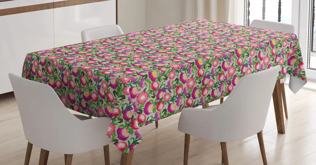 Tovaglia Lavabile ABAKUHAUS 140x170: Mai più Macchie sui Fiori!