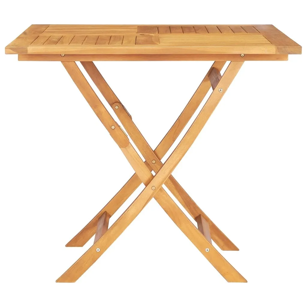 Table de jardin pliante teck massif meuble extérieur durable - 5