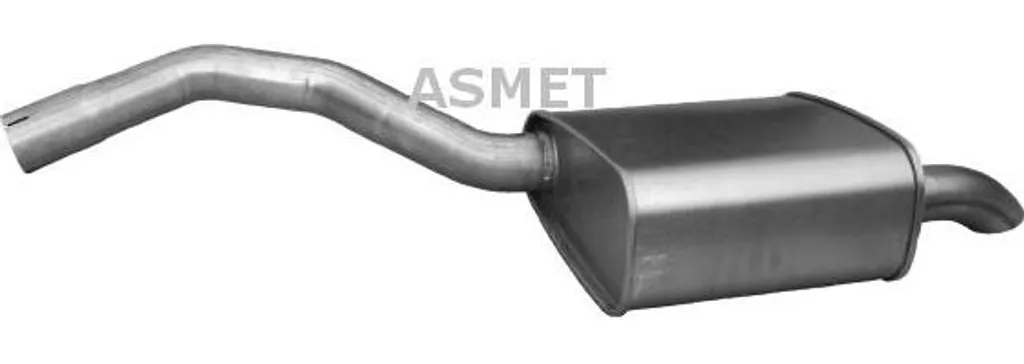 Silencieux arrière haute durabilité ASMET 7159 compatible OE 1448874