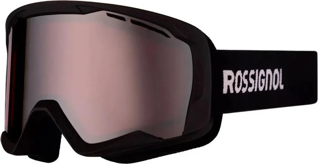 Masque Ski Rossignol Spiral CAT2 Noir Rose pour Temps Nuageux et Soleil