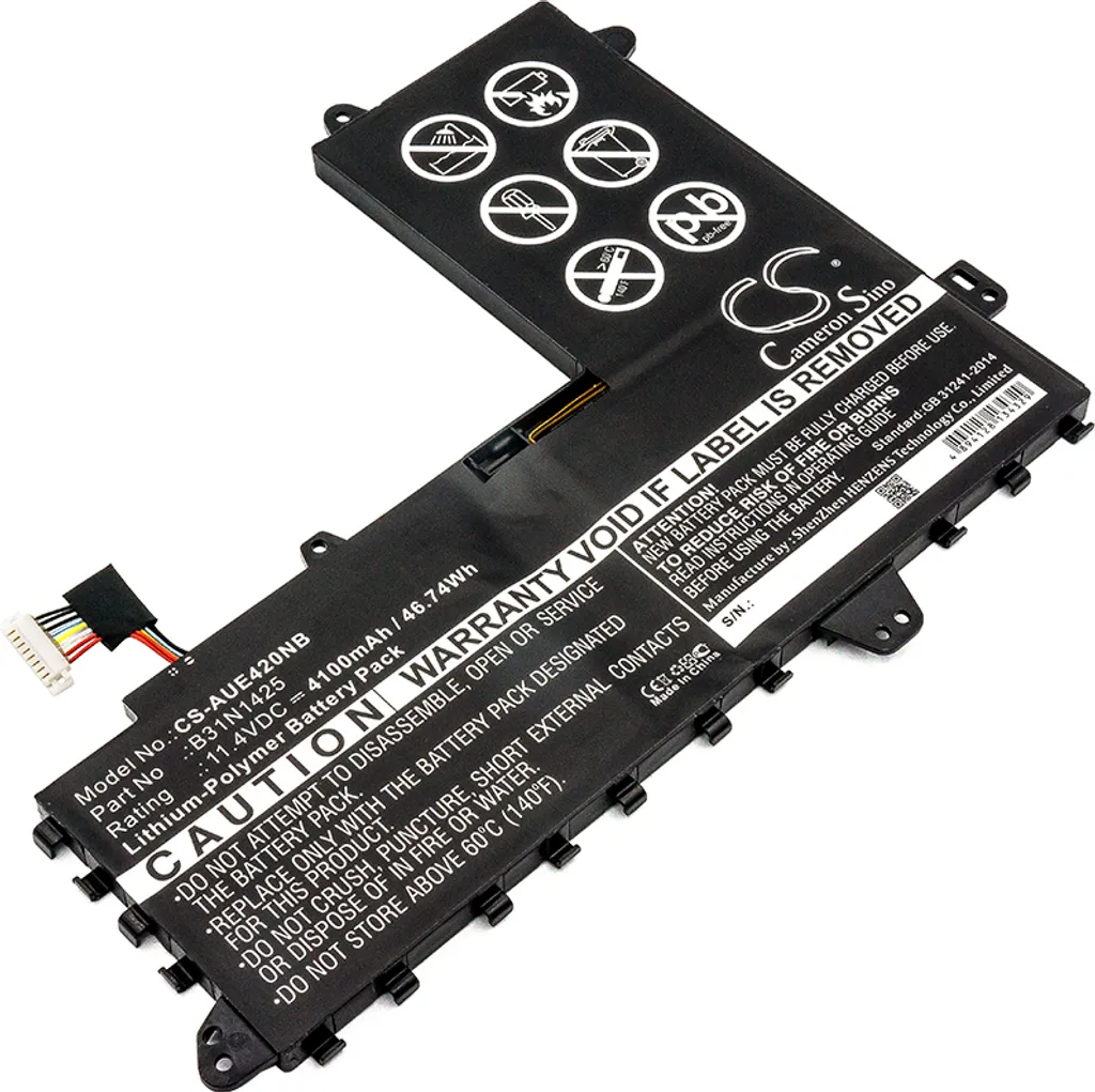 Batterie Li-ion compatible Asus E402MA E420S E402MA-2A 7.6V Techtek