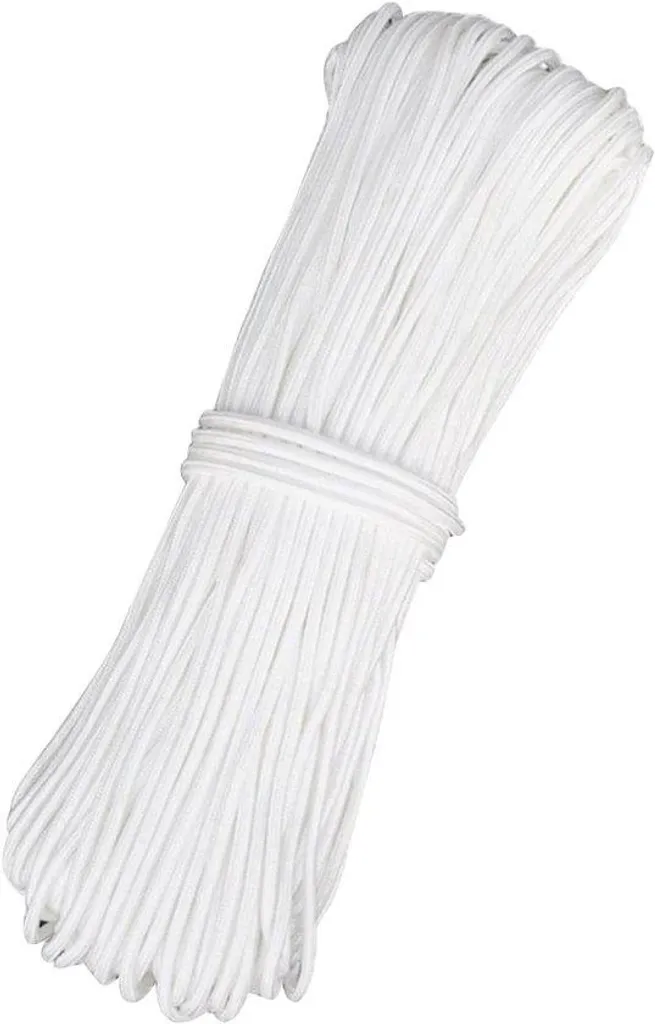 Corde en nylon blanche 20m pour stores et rideaux - Diamètre 3mm robuste