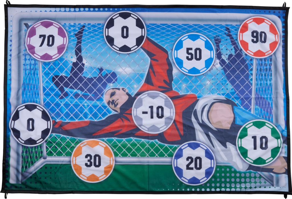 Eddy Toys Fußballtor Spielset Fußball Trainingszubehör mit Zielscheibe und Ball - Innen und Außen Fußball Tor für Kinder - Klappbares Fußbal...