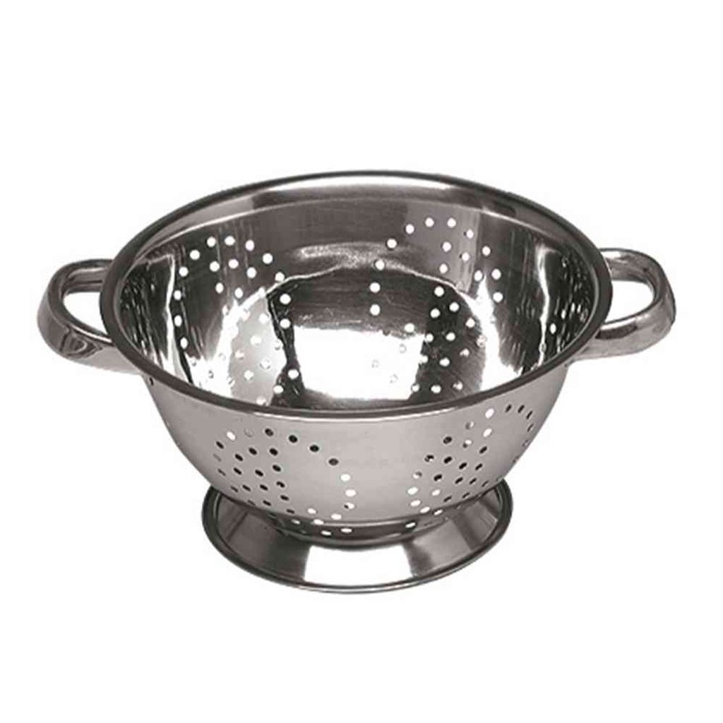 Karl Krüger 10550 Standseiher aus Edelstahl, mit 2 Seitengriffen Ø 28cm, silber (1 Stück)