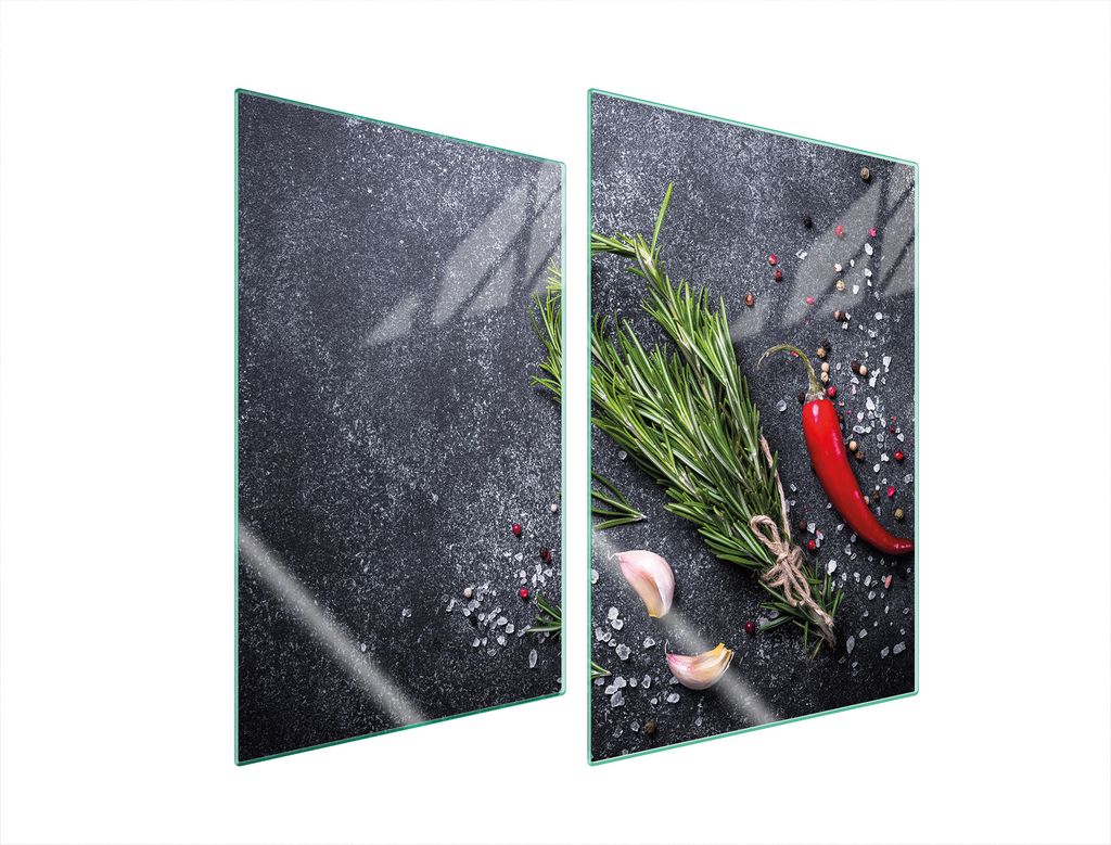 Glasschutzplatte Für Küche 2X35X52 Schiefer